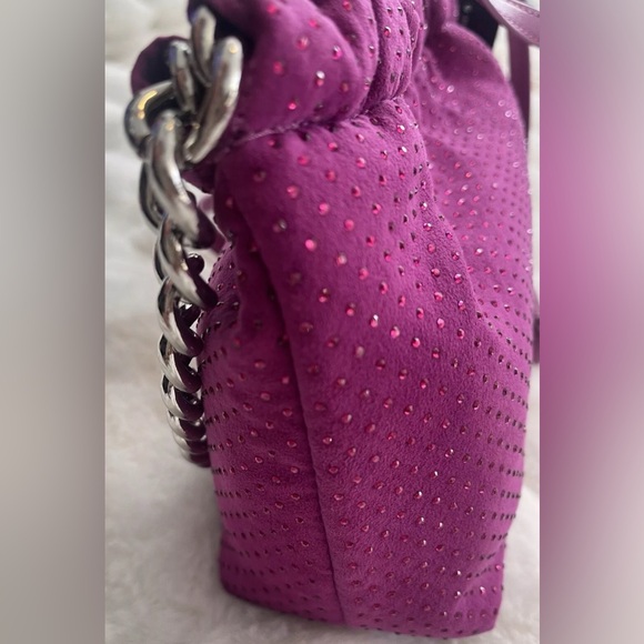 I.N.C. INTERNATIONAL CONCEPTS Rennata Clutch Crossbody Burnished Berry Purple - Picture 4 of 7